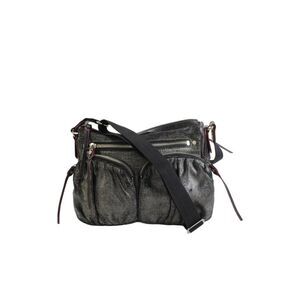 MZ Wallace Women's Zip Closure Interior Pocket Black Crossbody Handbag